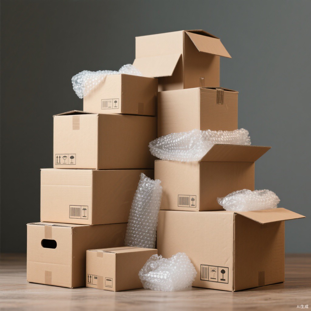 搬家物流瓦楞纸箱缓冲材